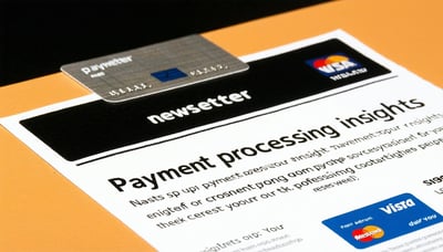 Newsletter signup for digital payment processing insights